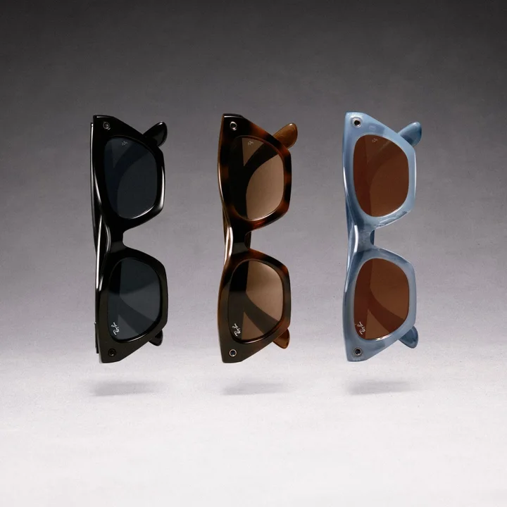 Ray-Ban Meta Gen 3 Zena 세 가지 색상 제품 사진